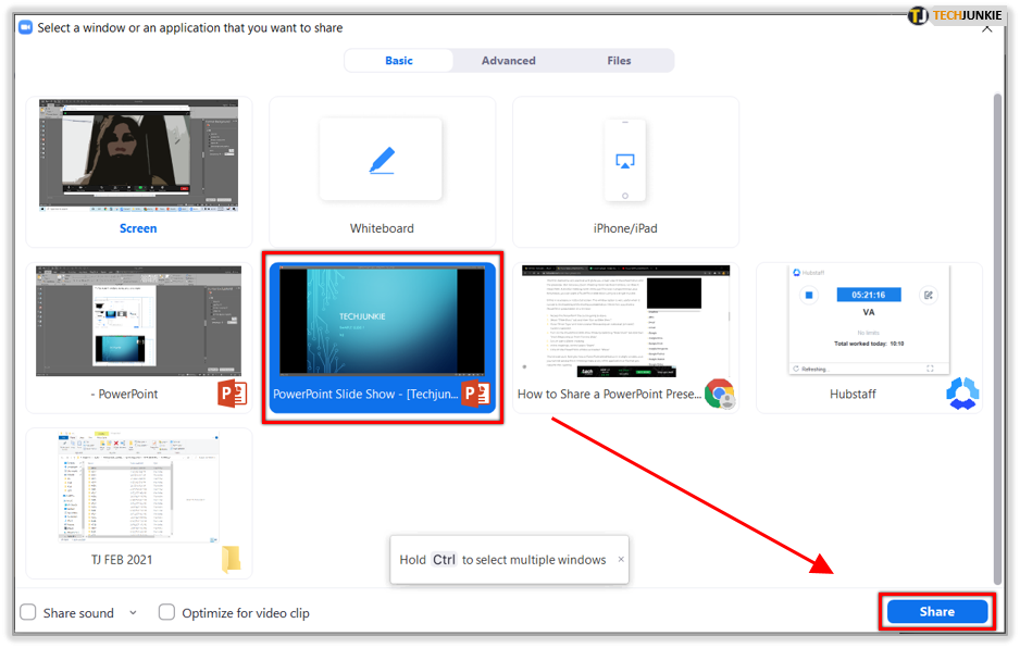 get link for powerpoint to remote advance mac